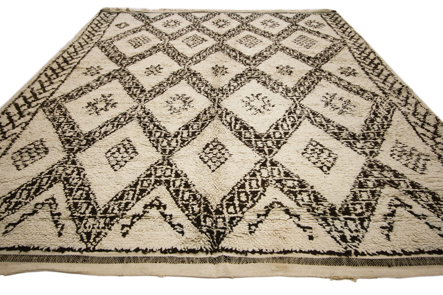 6 x 9 Vintage Moroccan Beni Ourain Rug 20745
