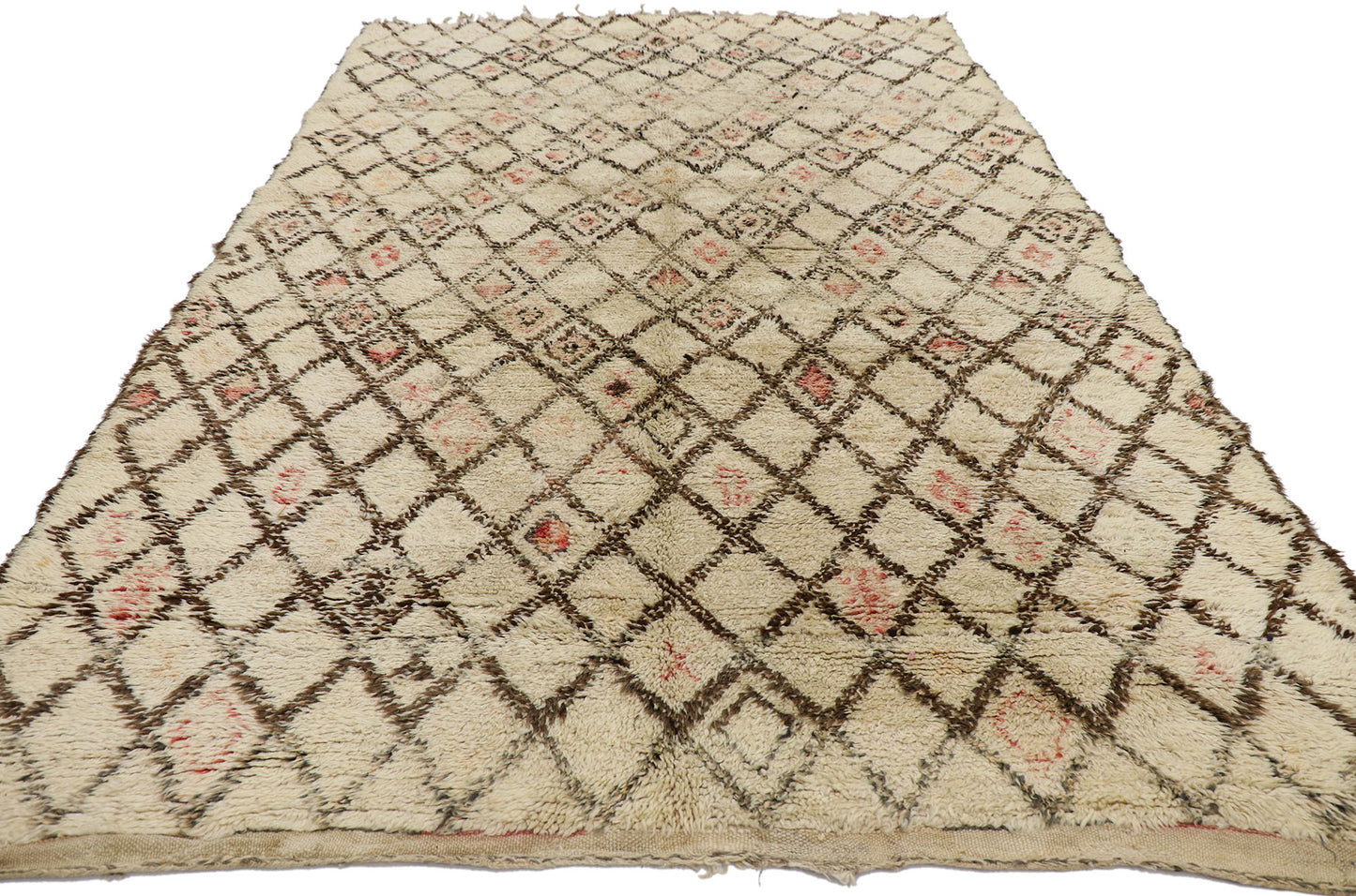 6 x 9 Vintage Moroccan Beni Ourain Rug 21359