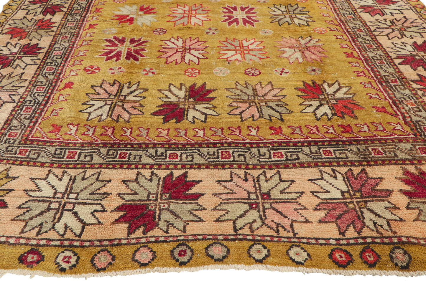 6 x 9 Vintage Turkish Oushak Rug 51668