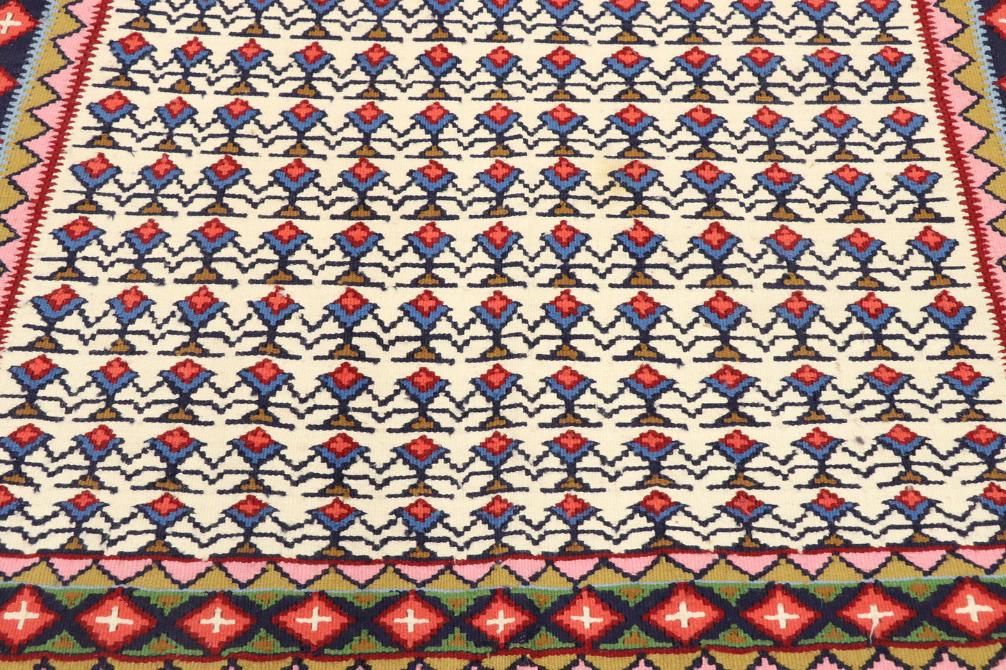 3 x 5 Vintage Persian Senneh Rug 70497