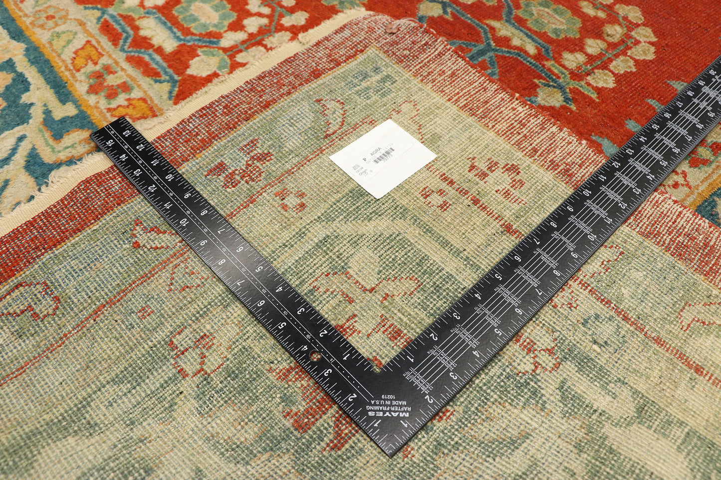 8 x 15 Antique Indian Agra Rug 70773