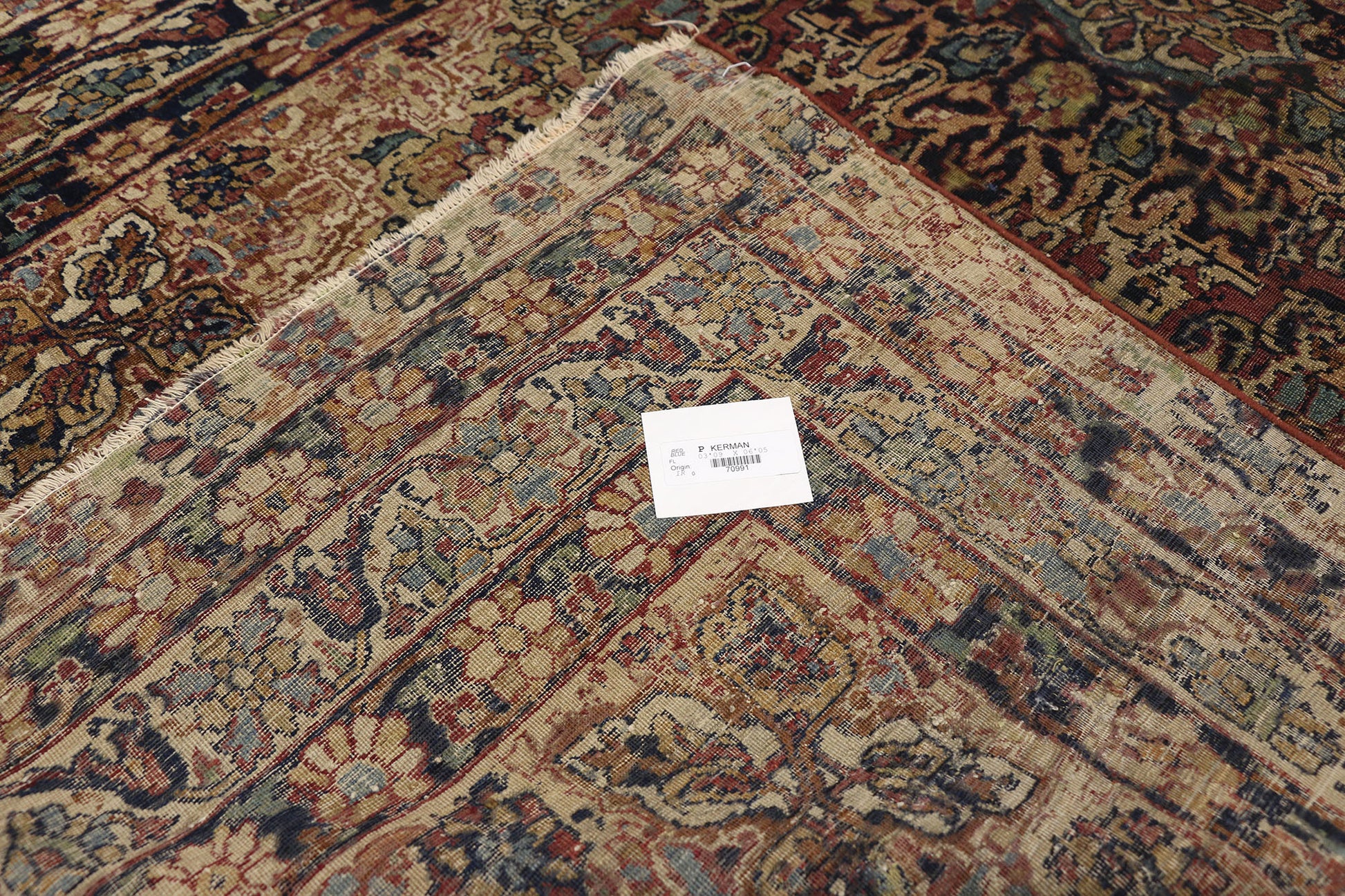 4 x 6 Antique Persian Kerman Rug 70991