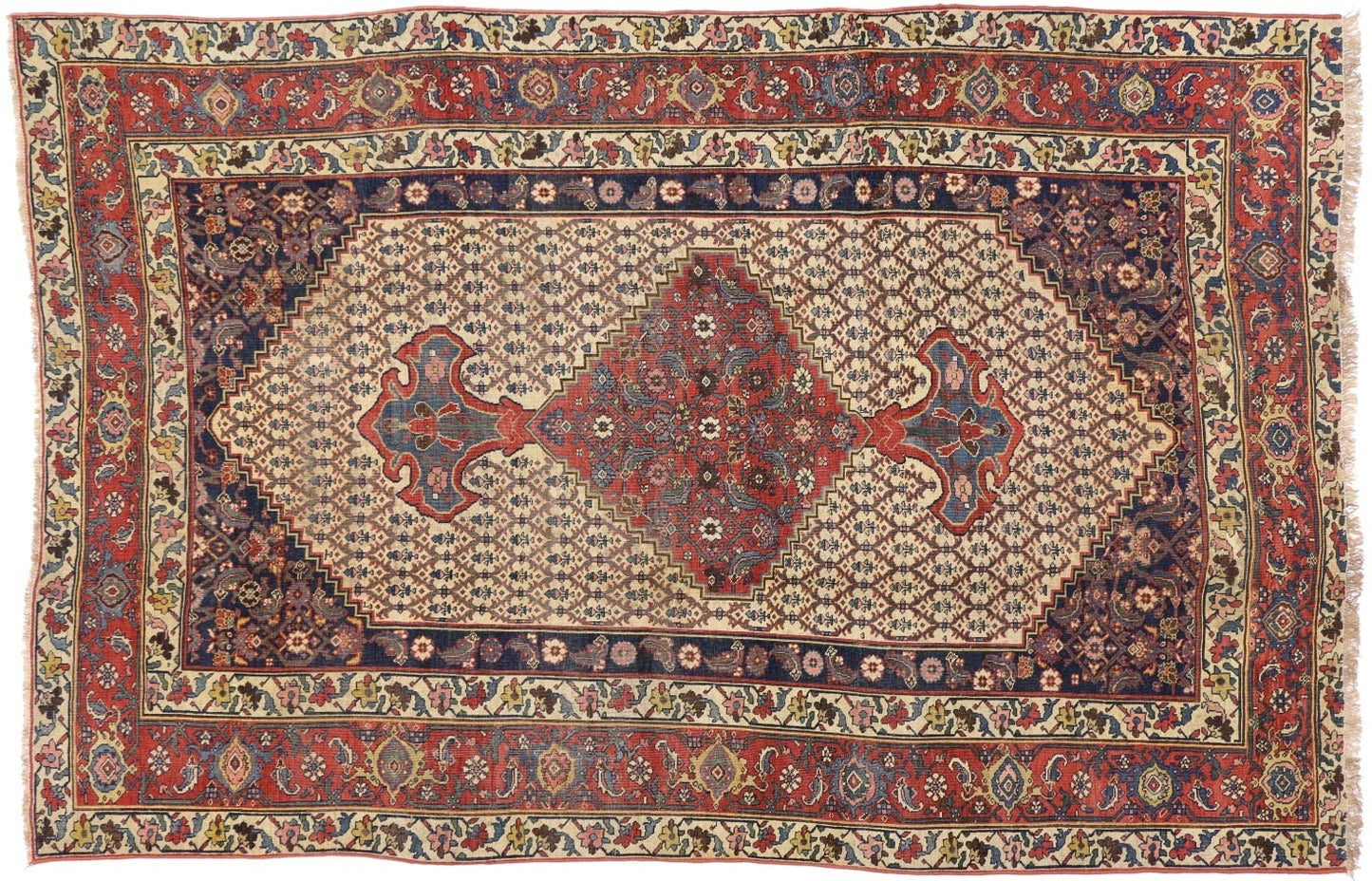 7 x 11 Antique Bijar Rug 71042