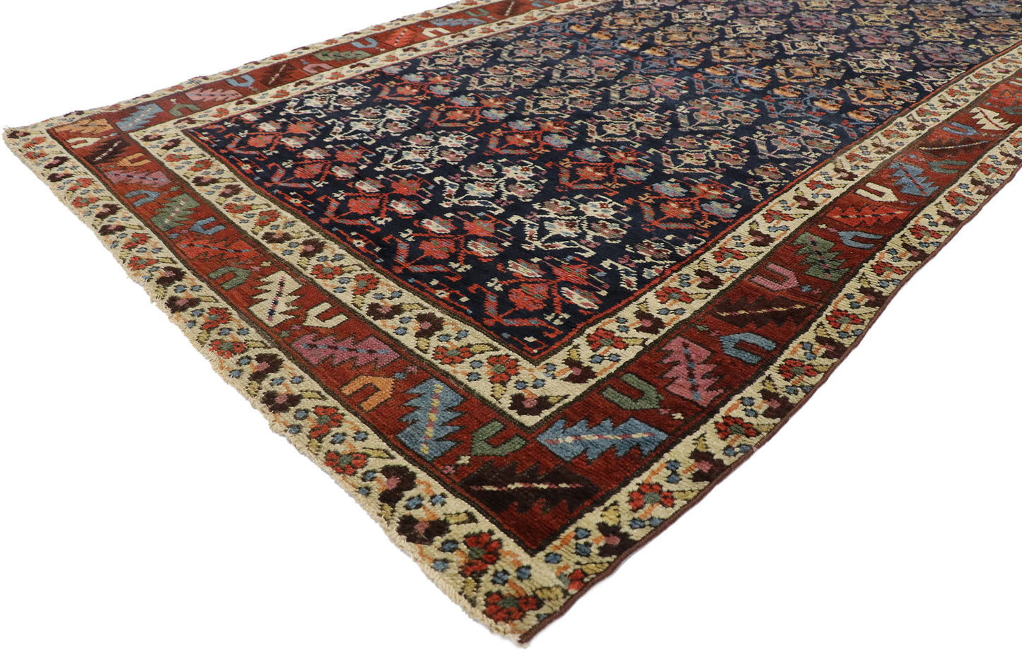 3 x 12 Antique Russian Caucasian Shirvan Boteh Runner 71046