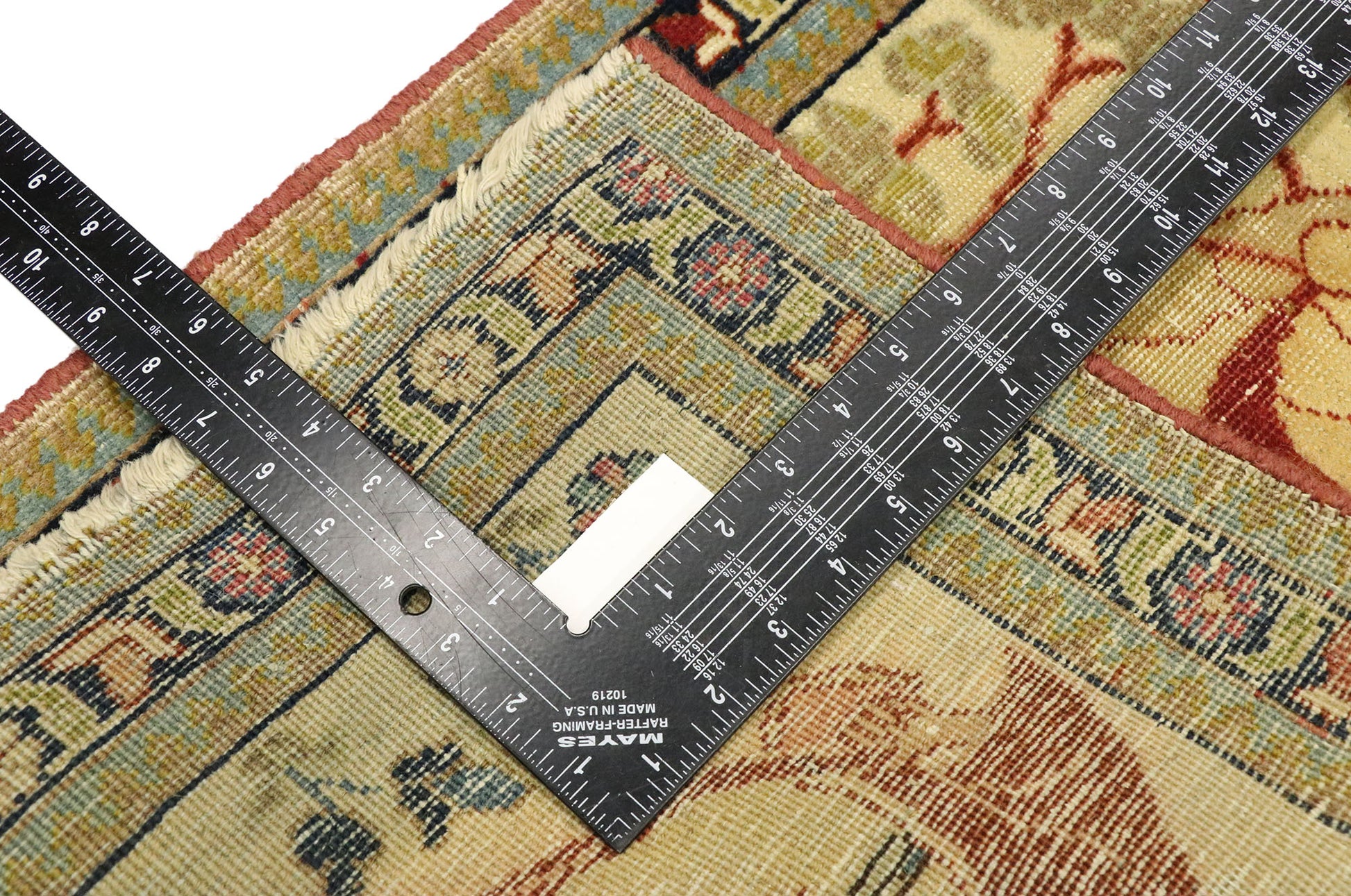 2 x 2 Antique Persian Tabriz Rug 71535