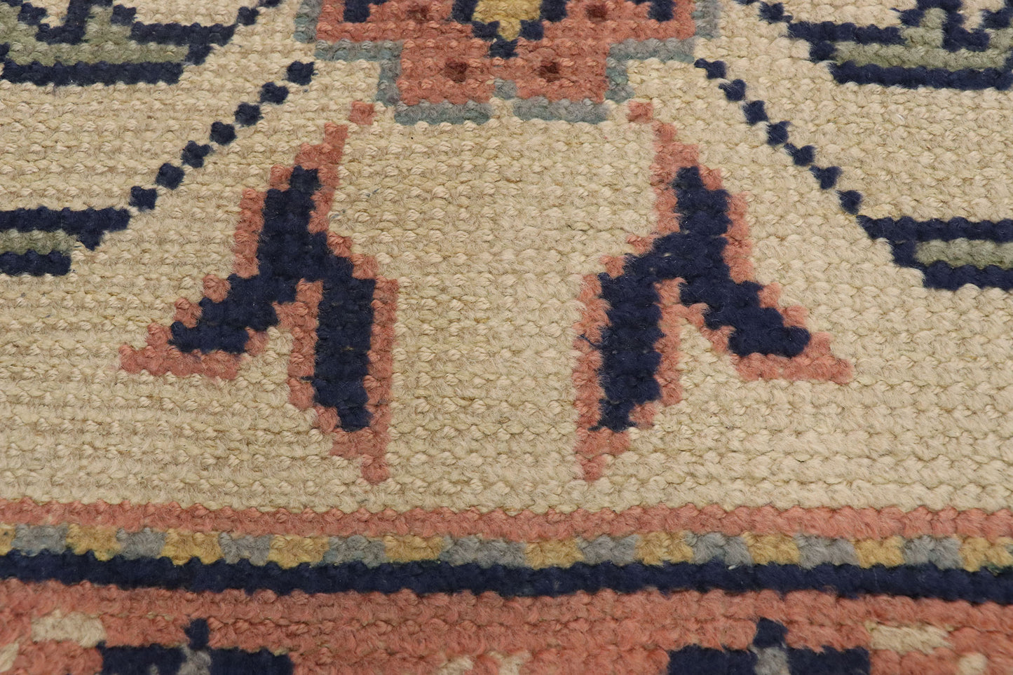 4 x 11 Vintage Turkish Oushak Rug 71674