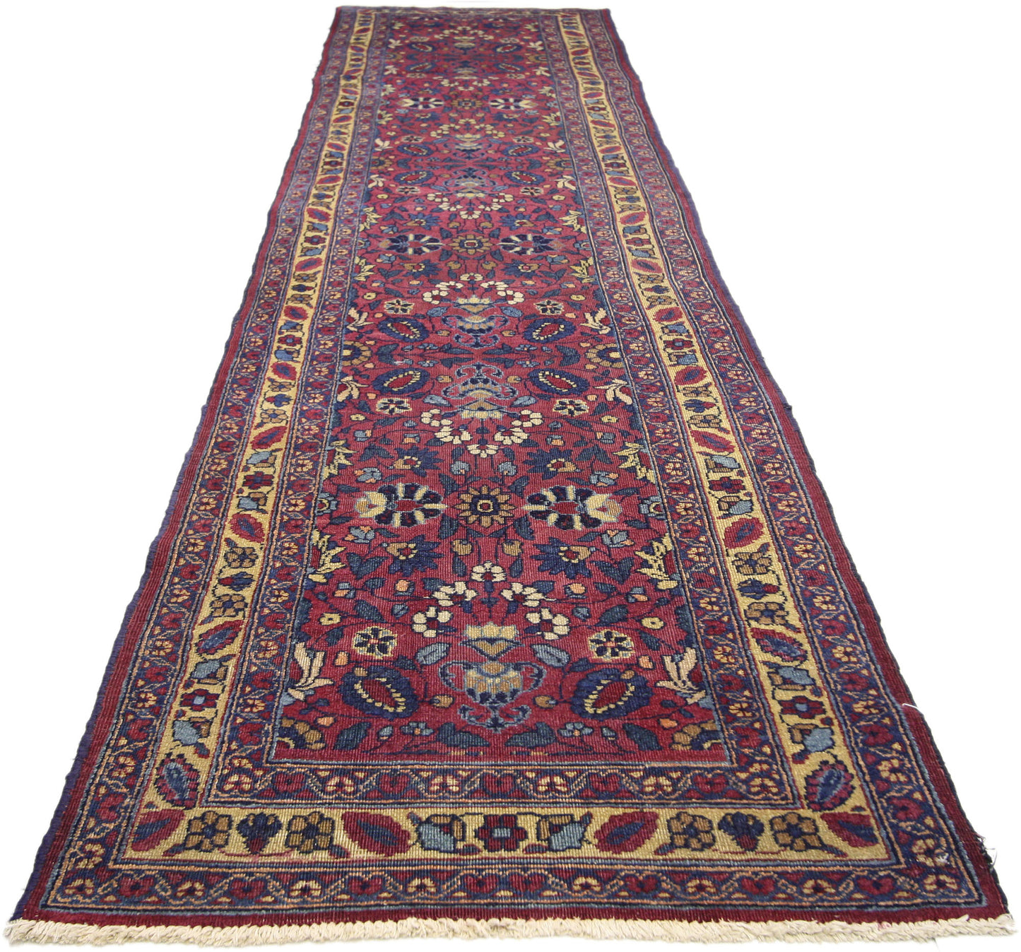 3 x 12 Antique Persian Mashhad Rug 71710