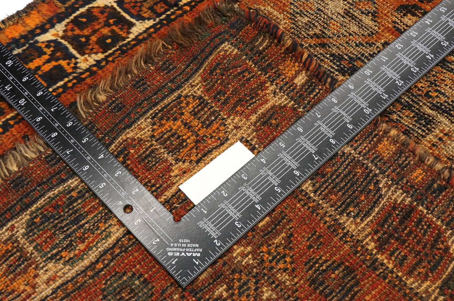2 x 4 Antique Afghani Tribal Rug 71846
