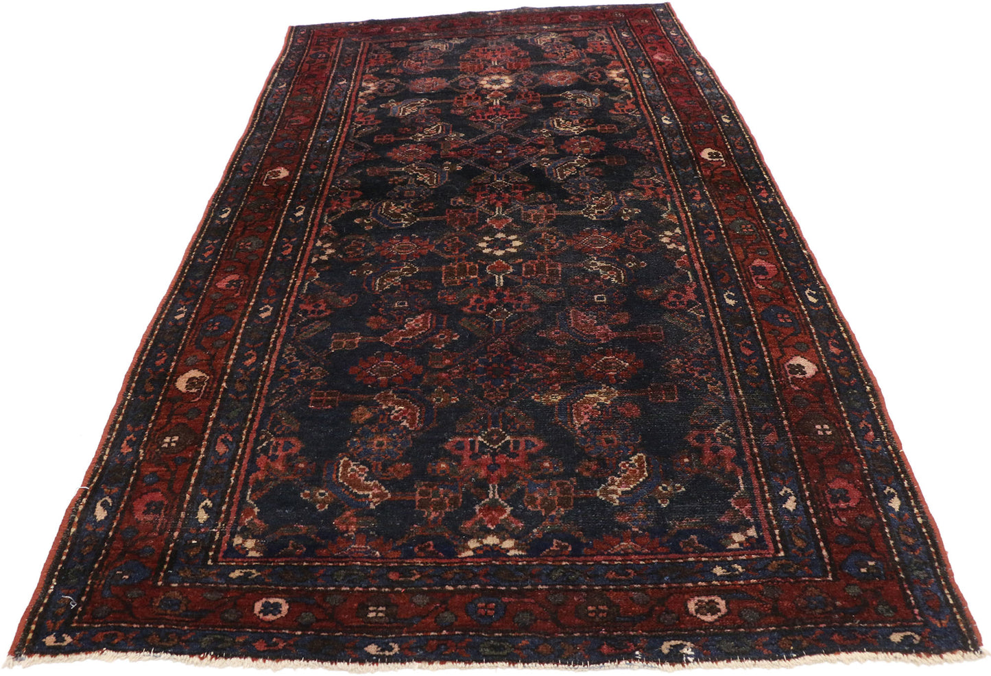 3 x 6 Antique Persian Hamadan Rug 71848