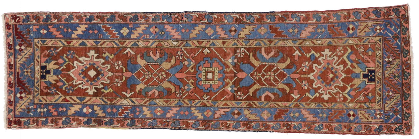 3 x 9 Antique Heriz Rug 71897