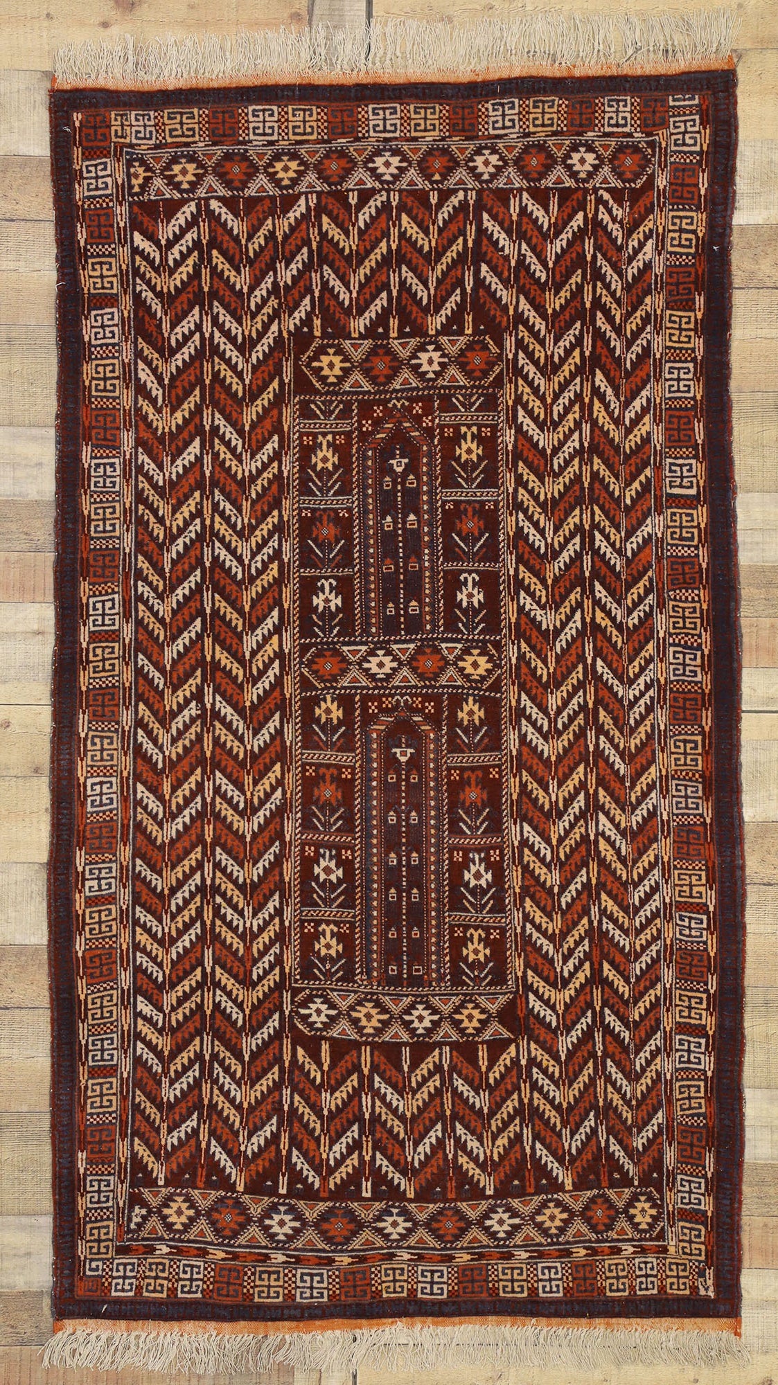4 x 6 Vintage Afghan Prayer Rug 71919