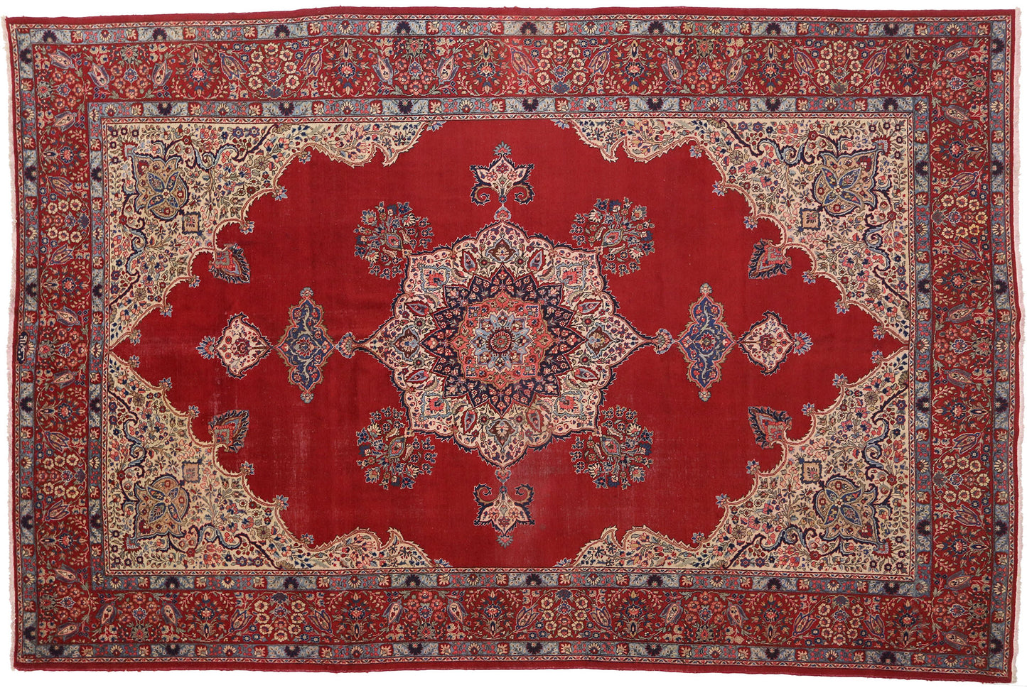 12 x 17 Antique Persian Tabriz Rug 72013