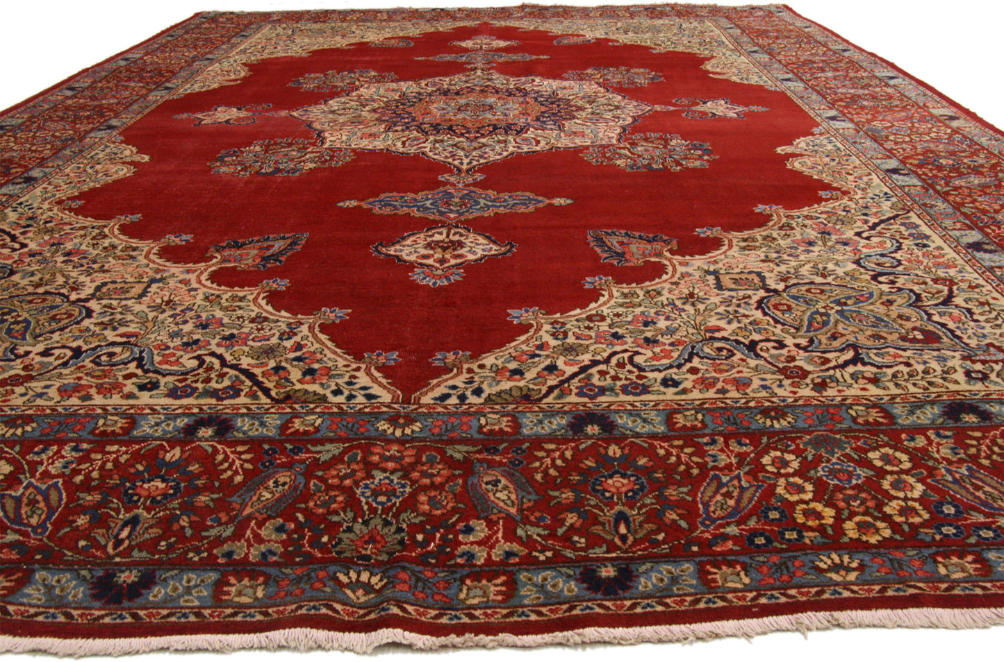 12 x 17 Antique Persian Tabriz Rug 72013