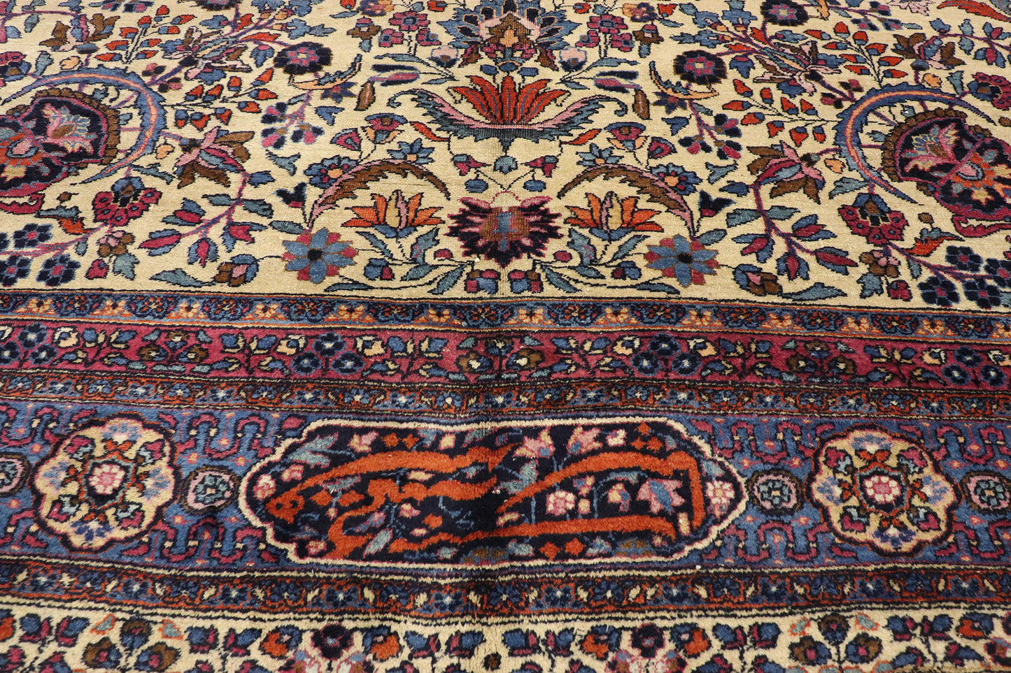 10 x 19 Antique Persian Mashhad Rug 72026