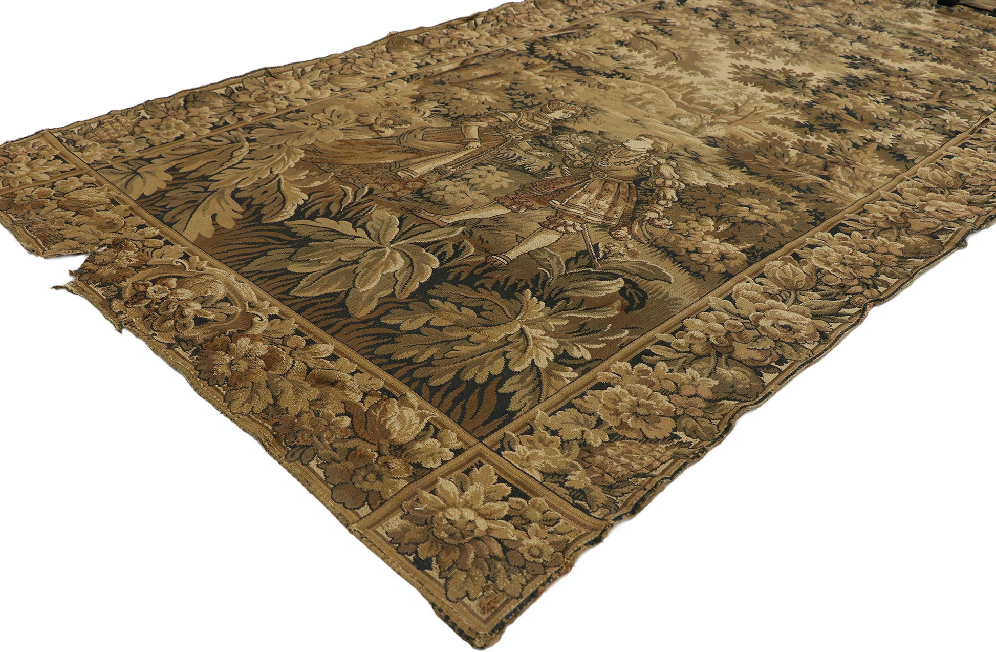 4 x 9 Antique European Tapestry 72095