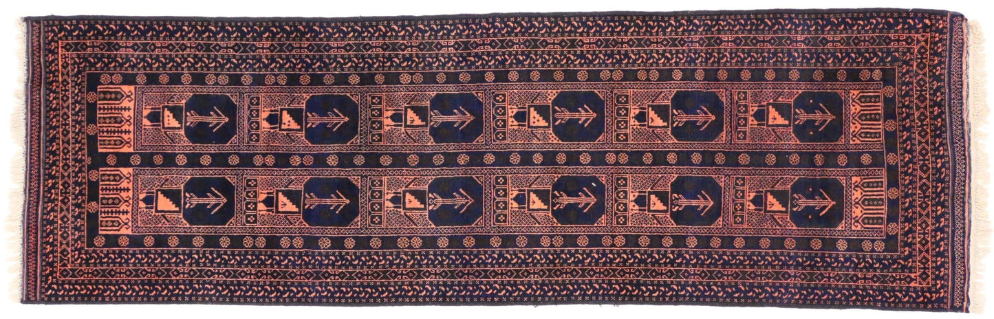 3 x 10 Vintage Afghan Rug 72103