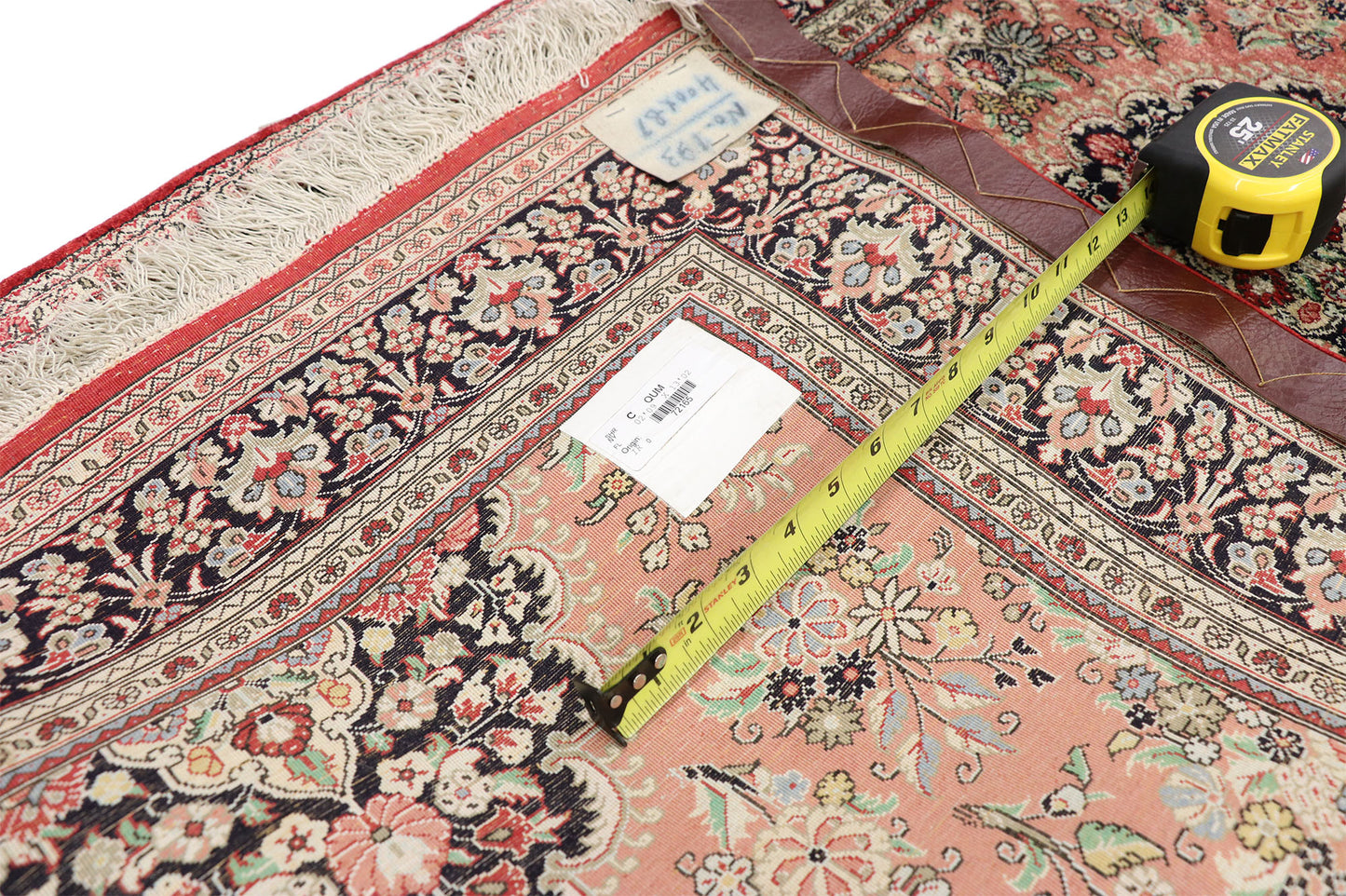 3 x 13 Vintage Persian Silk Qum Rug 72165