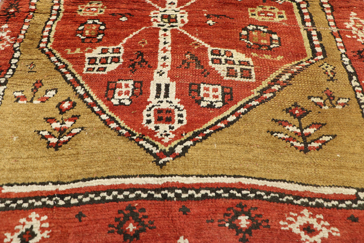 2 x 14 Antique Russian Caucasian Tribal Runner 72223