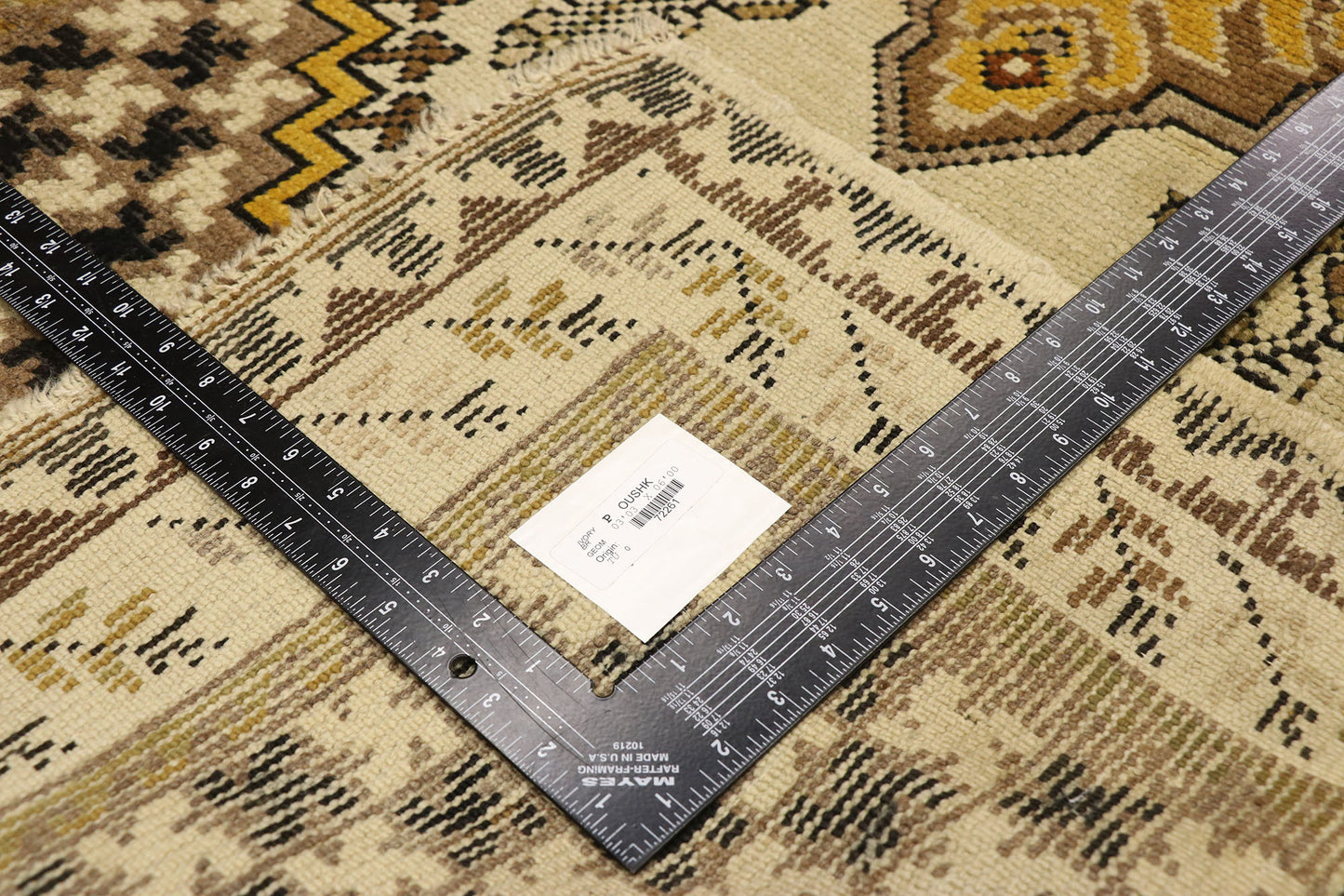 3 x 6 Vintage Turkish Oushak Rug 72261