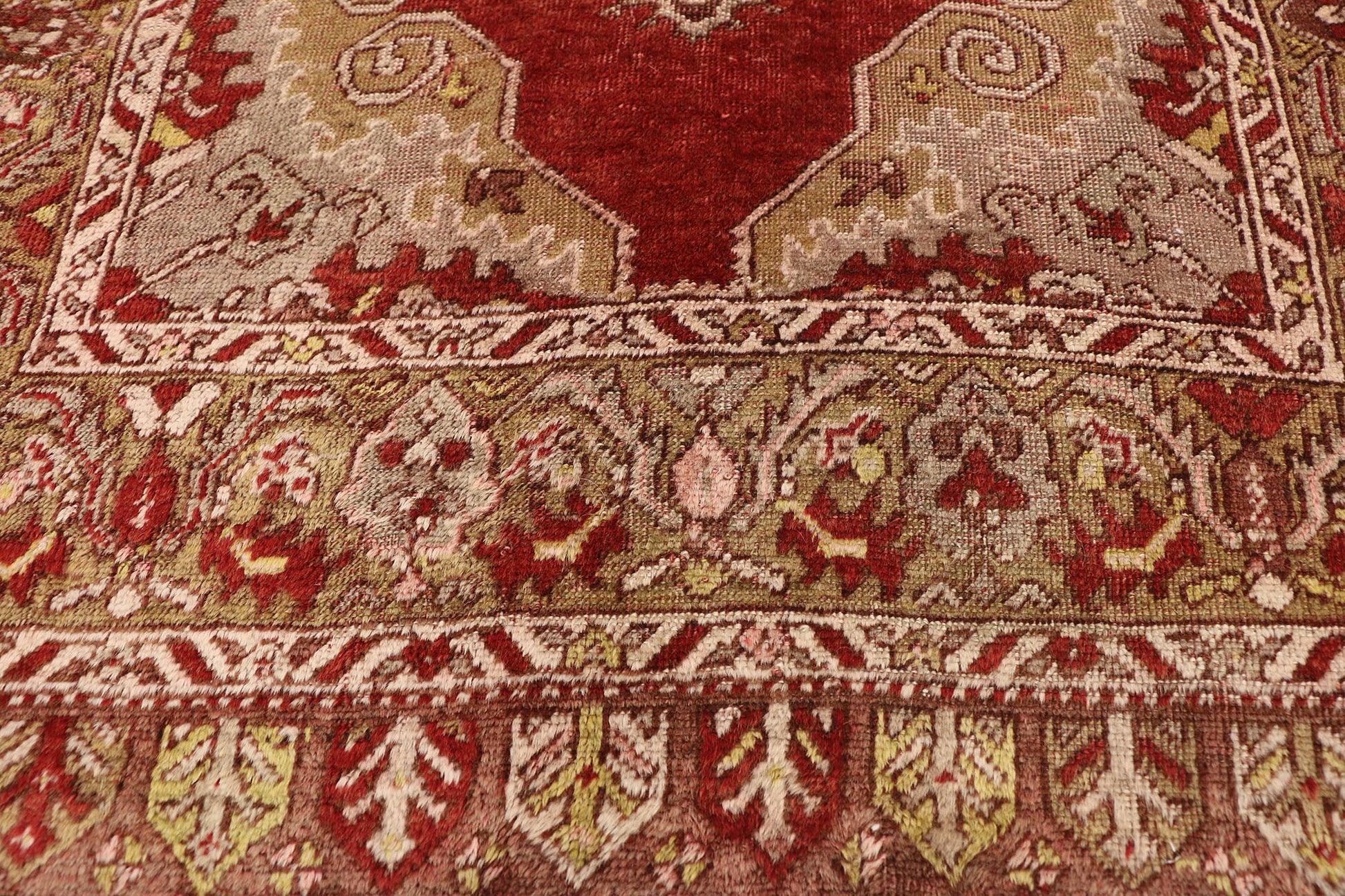 4 x 11 Vintage Turkish Oushak Rug 77291