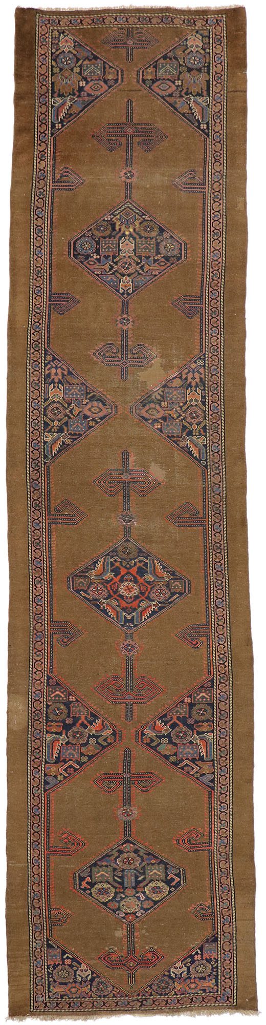 4 x 15 Antique Persian Malayer Runner 72313