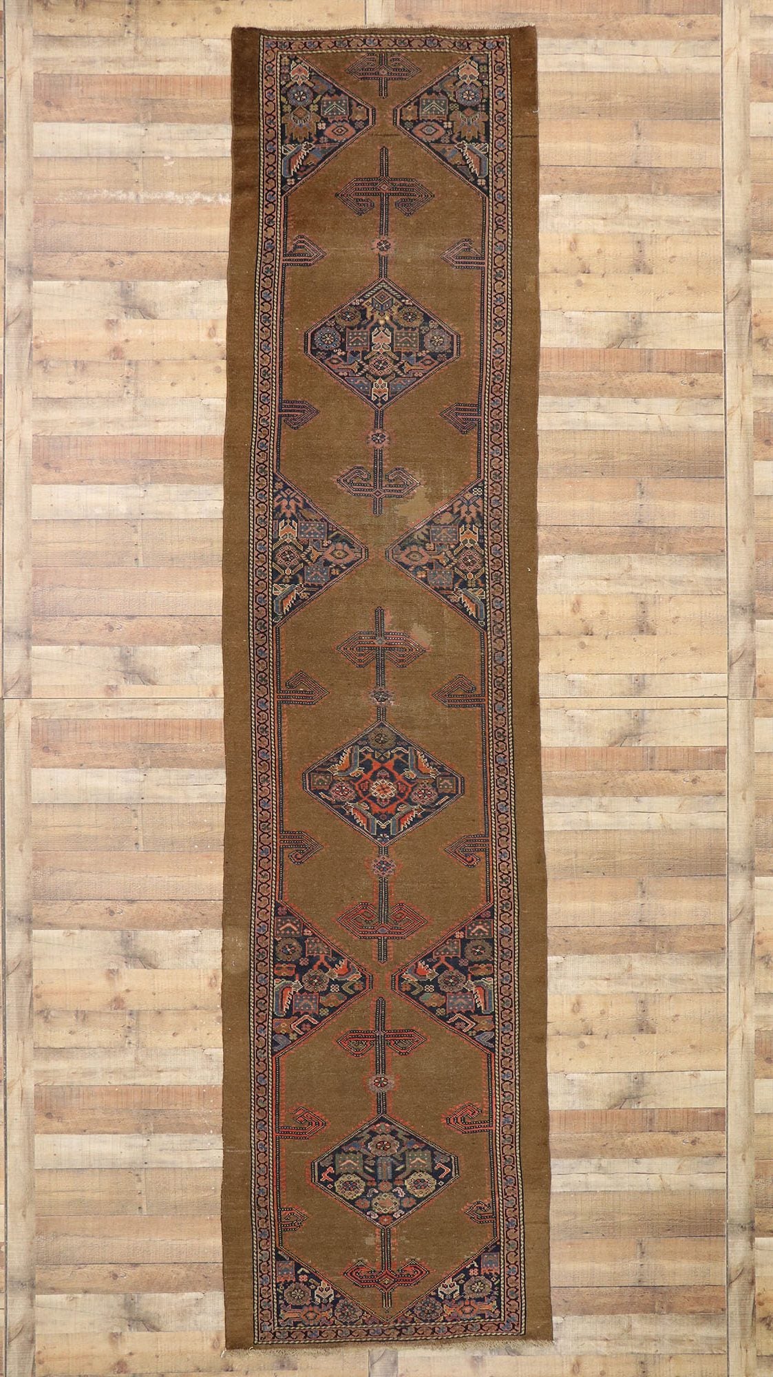4 x 15 Antique Persian Malayer Runner 72313