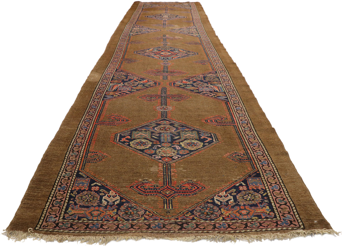 4 x 15 Antique Persian Malayer Runner 72313