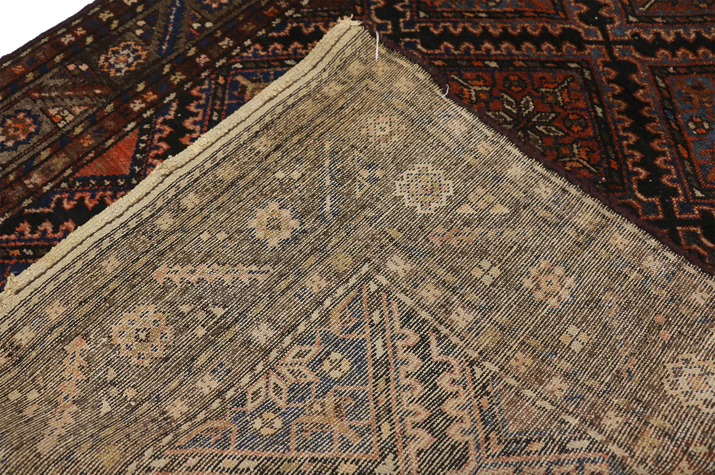 4 x 6 Antique Persian Hamadan Rug 72457