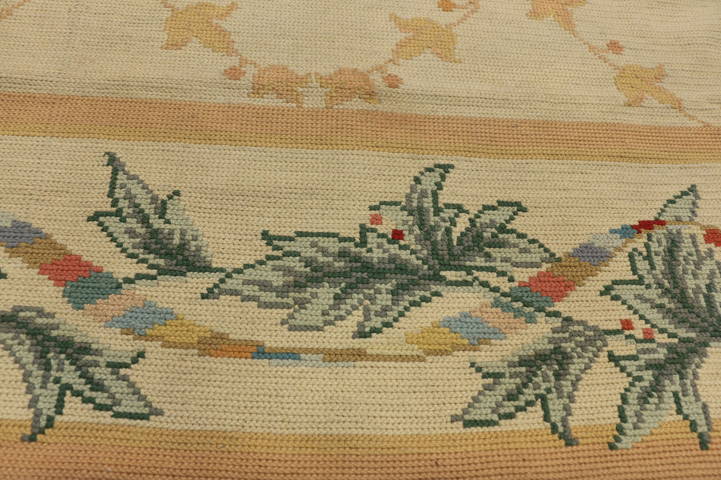 11 x 15 Vintage Spanish Needlepoint Rug 72494