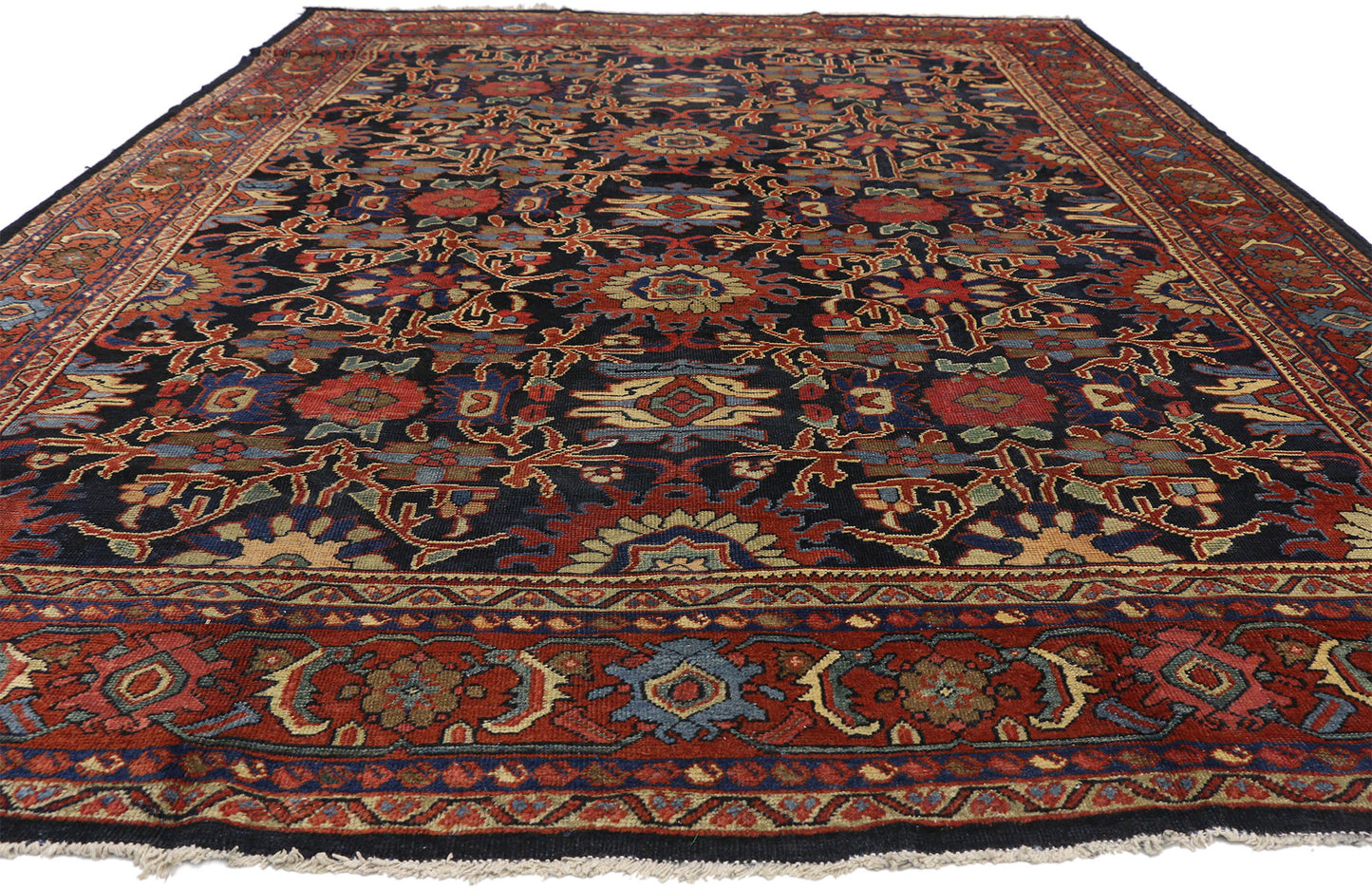 8 x 12 Antique Persian Mahal Rug 72546