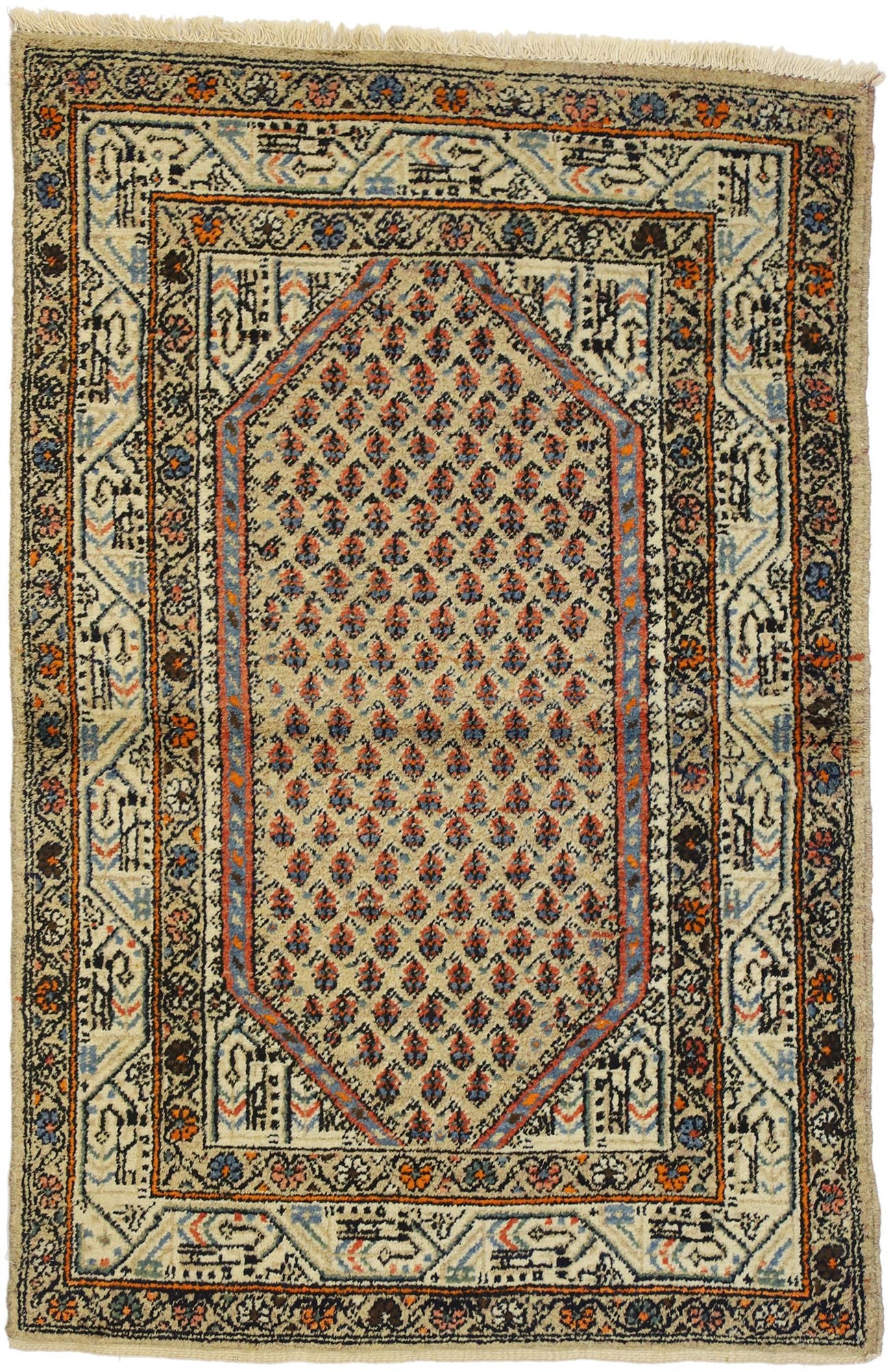 3 x 5 Antique Persian Saraband Rug 72632
