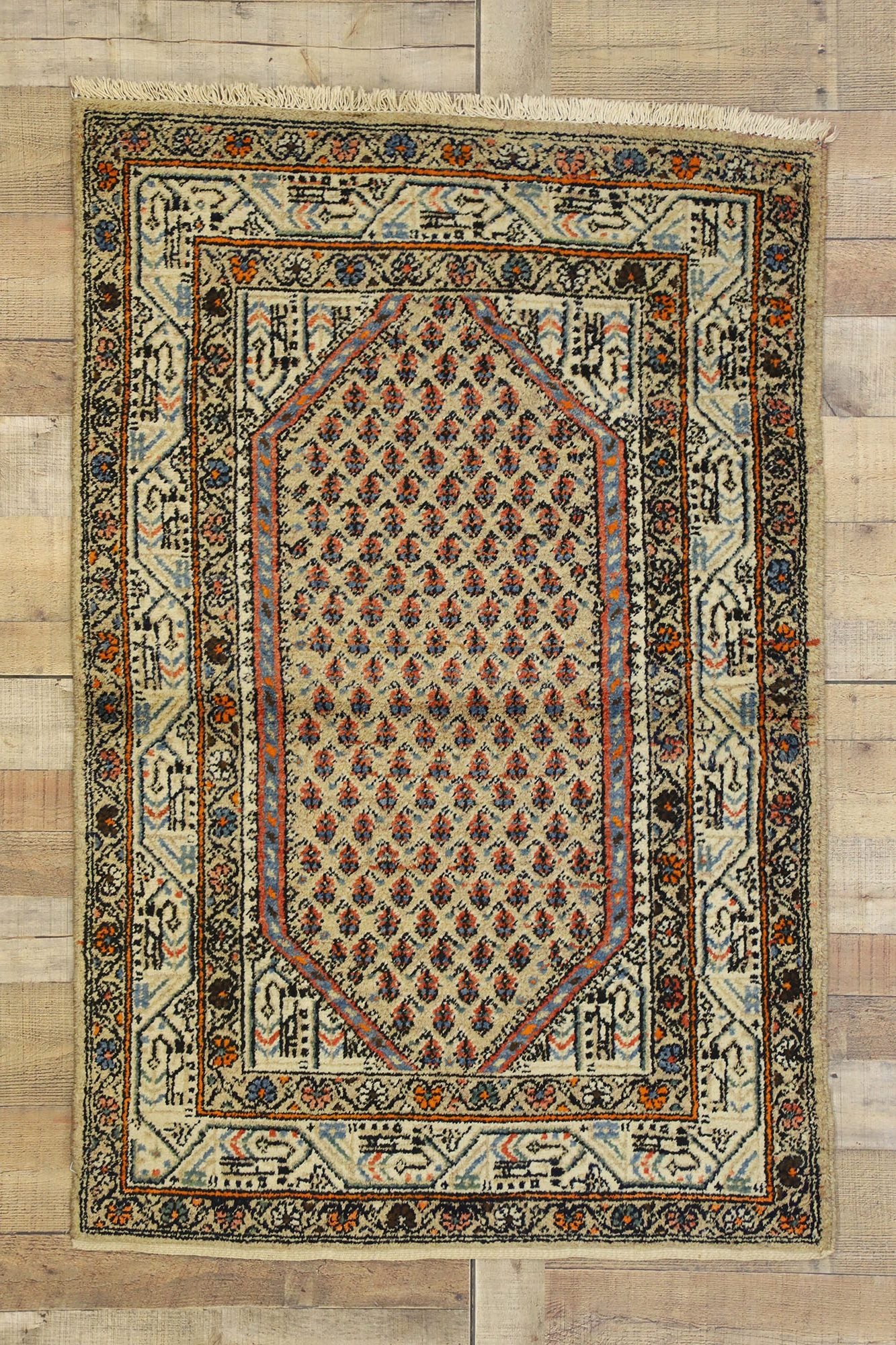 3 x 5 Antique Persian Saraband Rug 72632