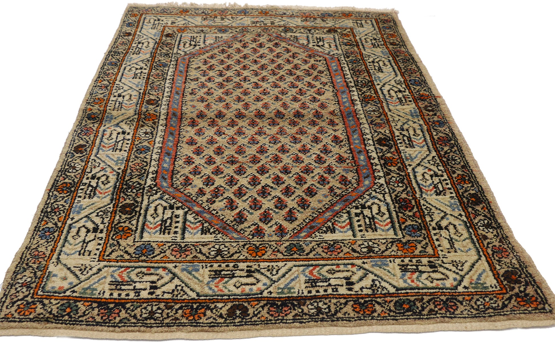3 x 5 Antique Persian Saraband Rug 72632