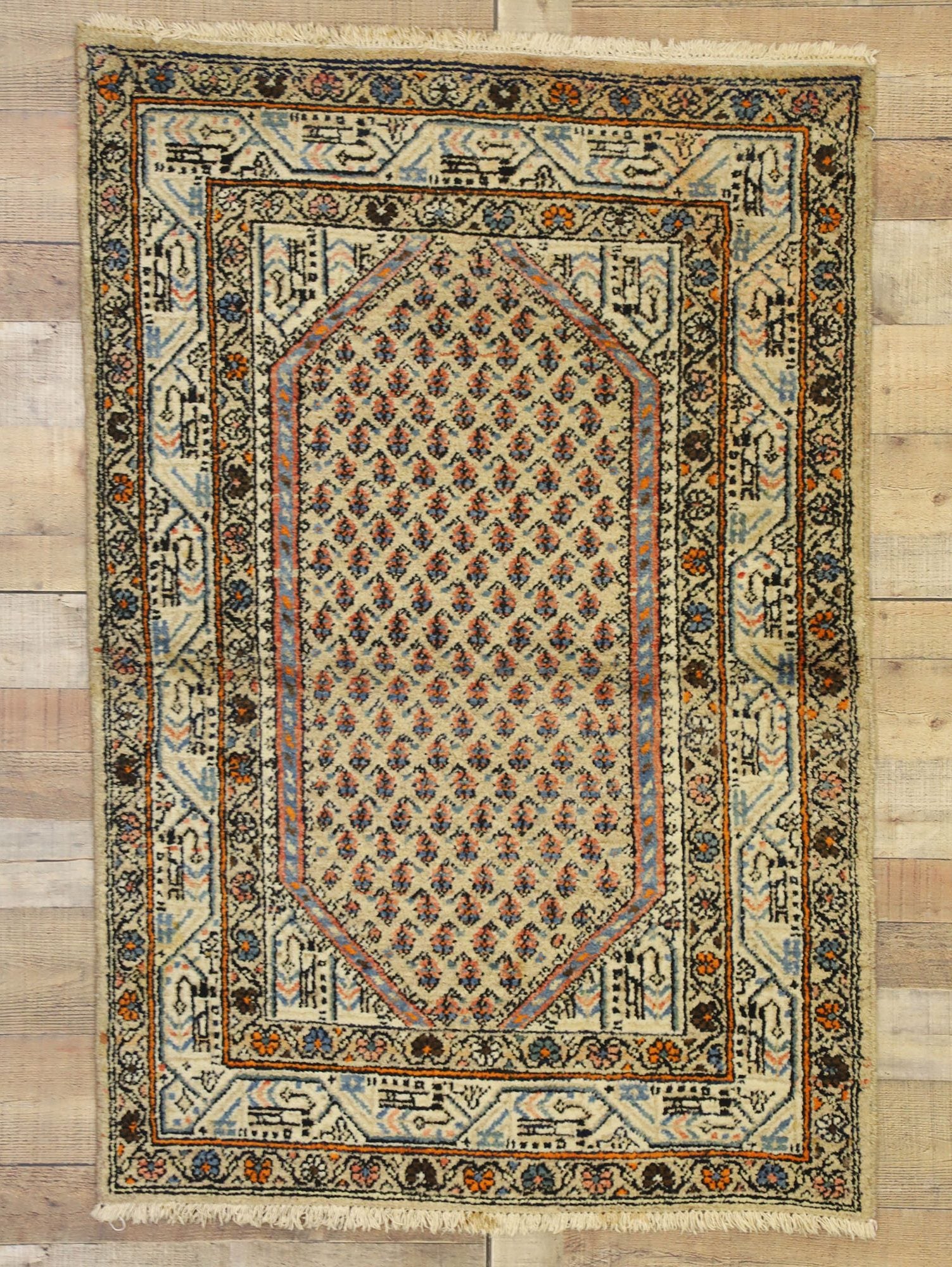 3 x 5 Antique Persian Saraband Rug 72633