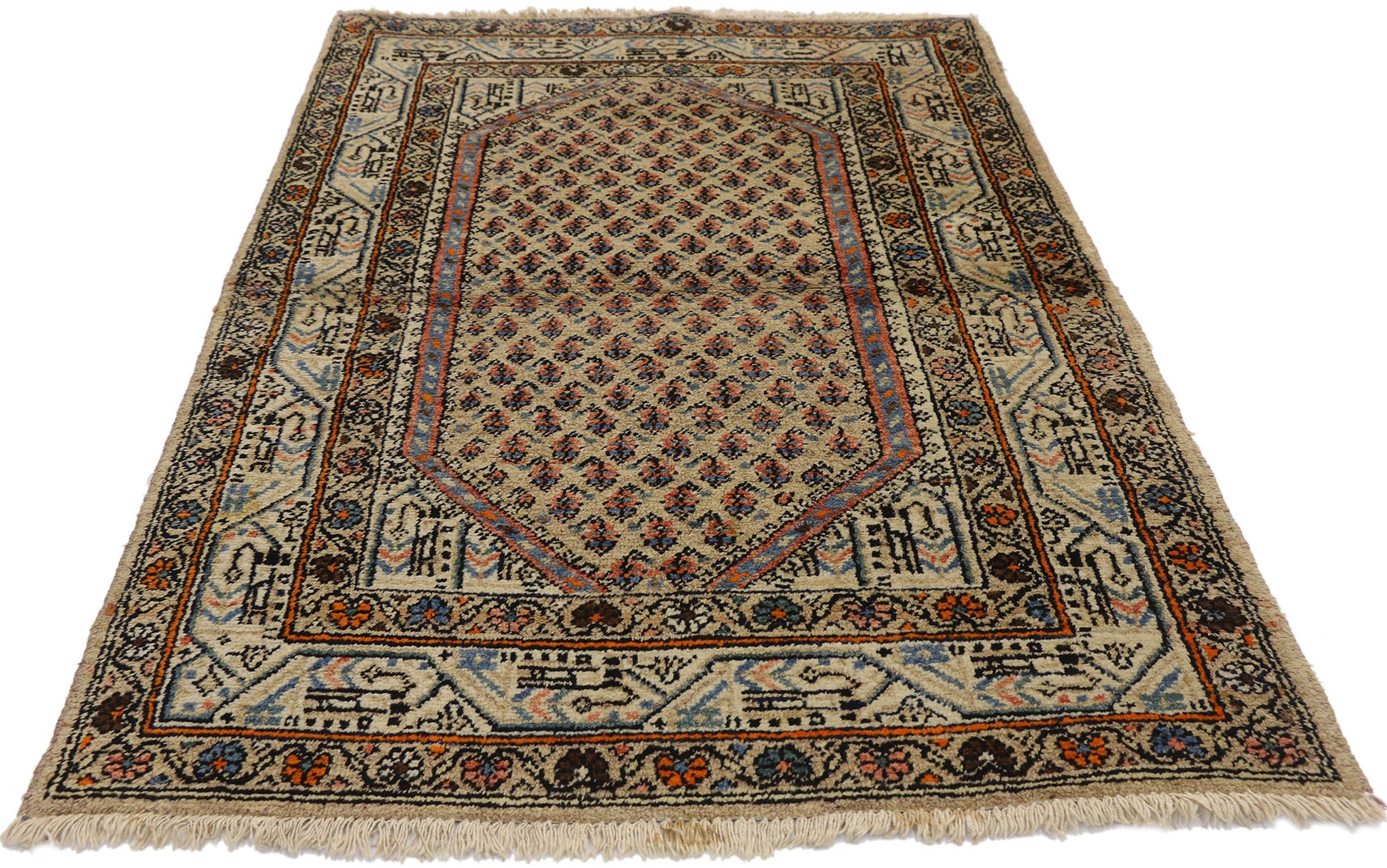 3 x 5 Antique Persian Saraband Rug 72633