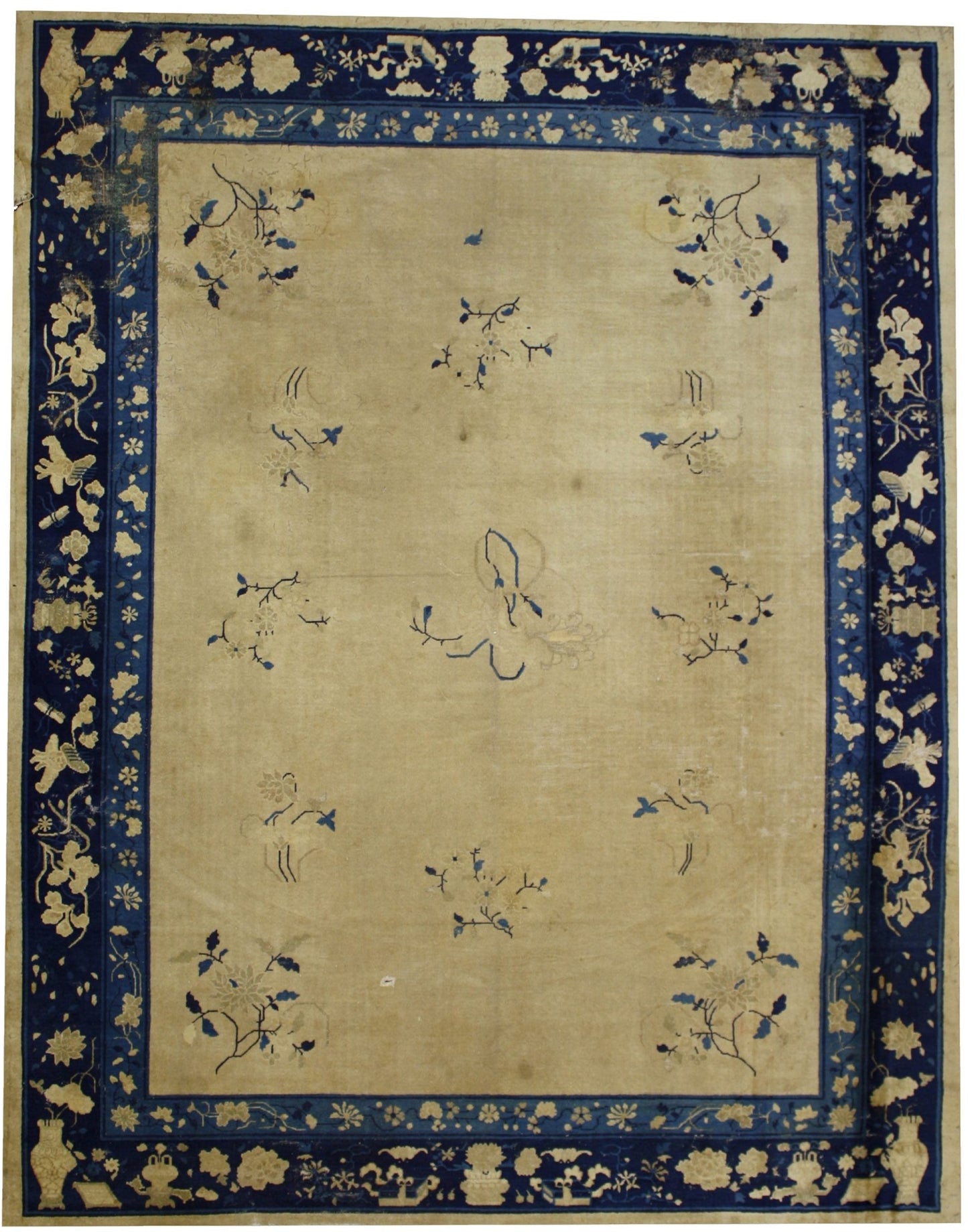 9 x 11 Antique Chinese Peking Rug 72678