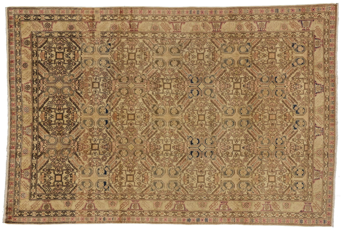 6 x 10 Vintage Turkish Kayseri Rug 72722