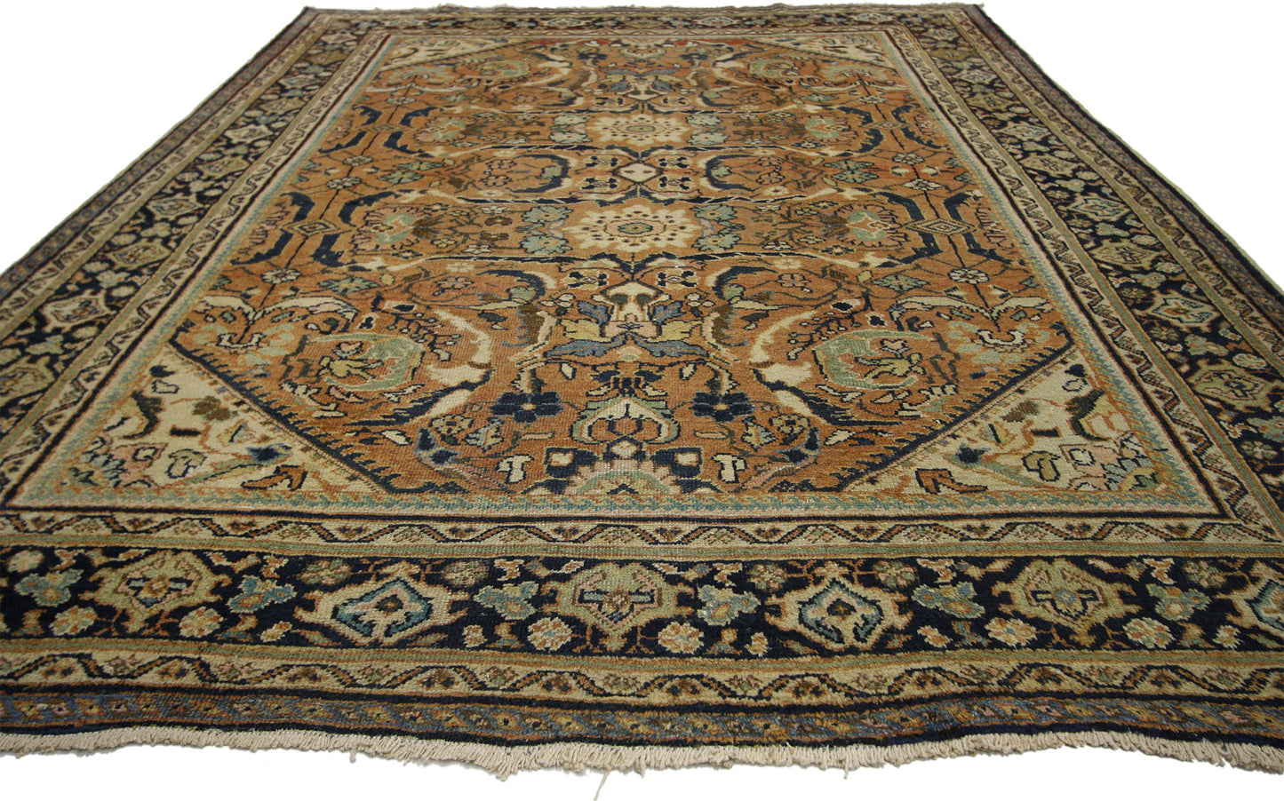 7 x 10 Antique Persian Mahal Rug 72732