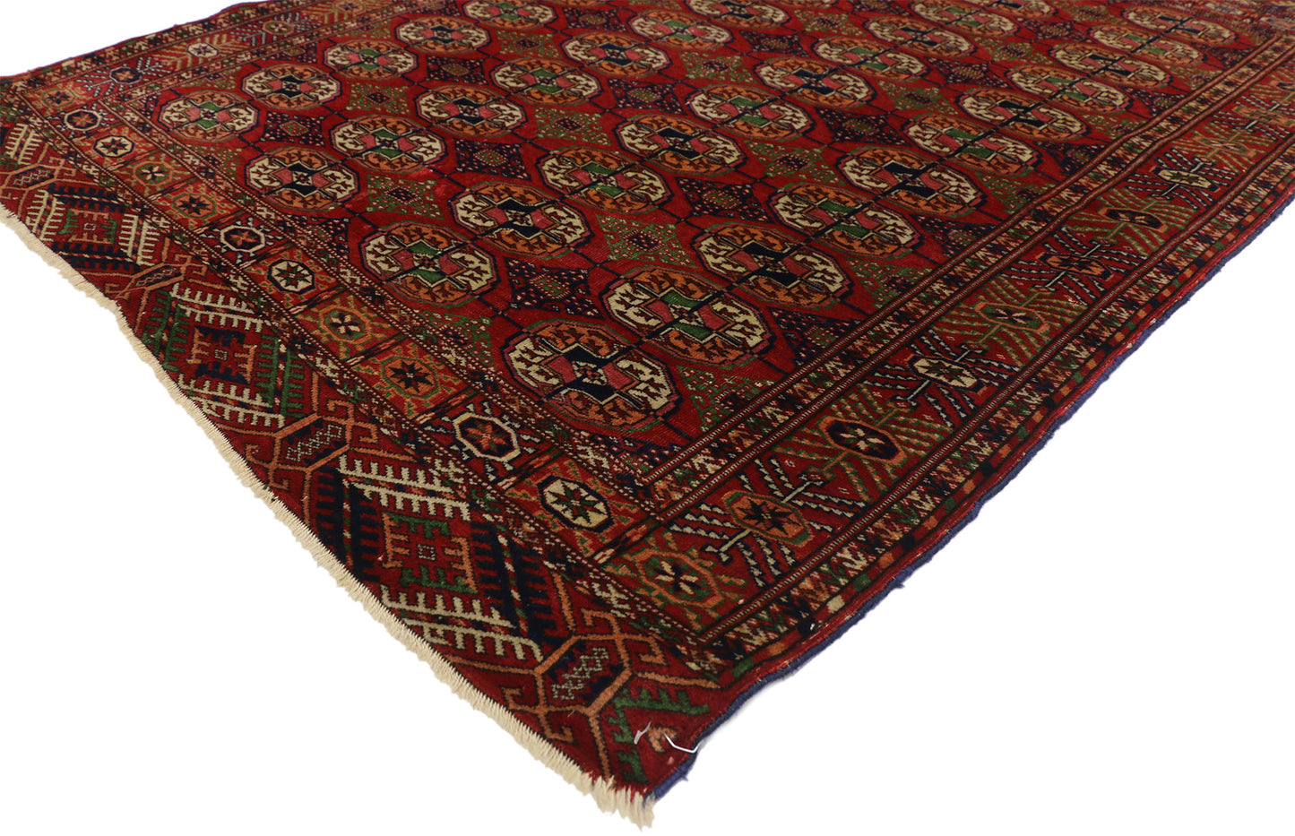 4 x 5 Antique Turkoman Tekke Rug 72745