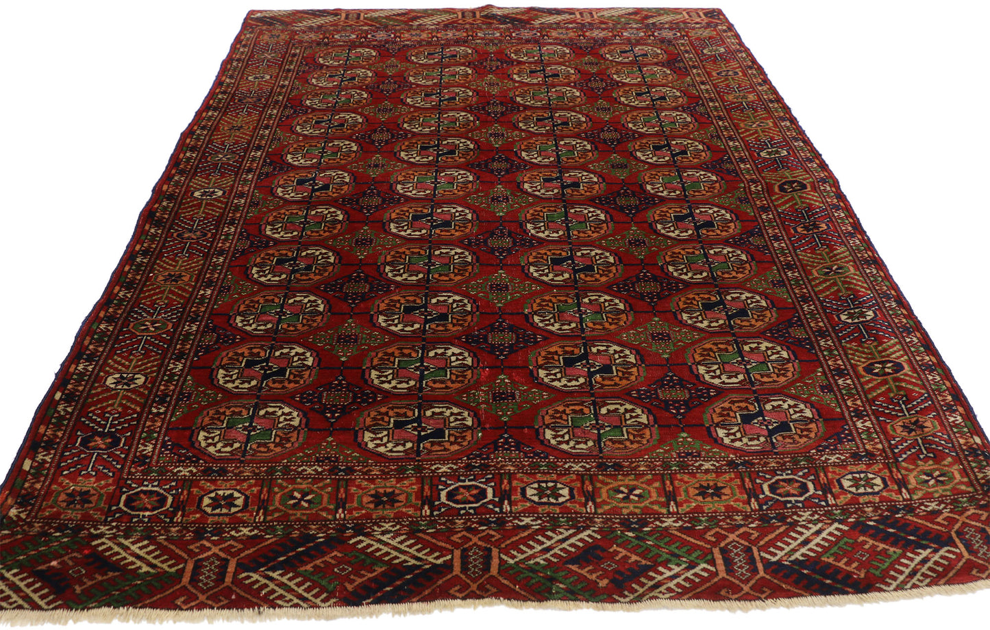 4 x 5 Antique Turkoman Tekke Rug 72745
