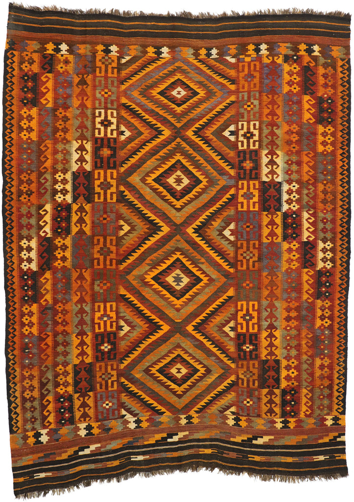 9 x 11 Vintage Afghan Kilim Rug 72767