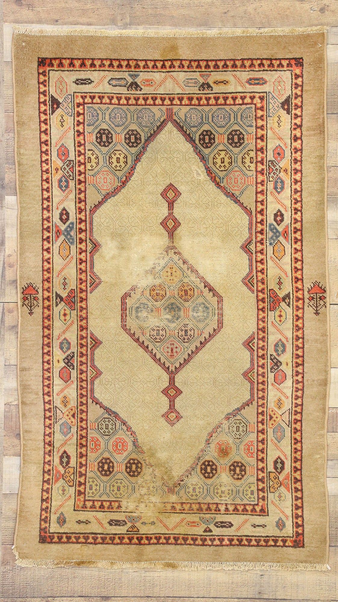 3 x 6 Antique Persian Kurdish Rug 72857