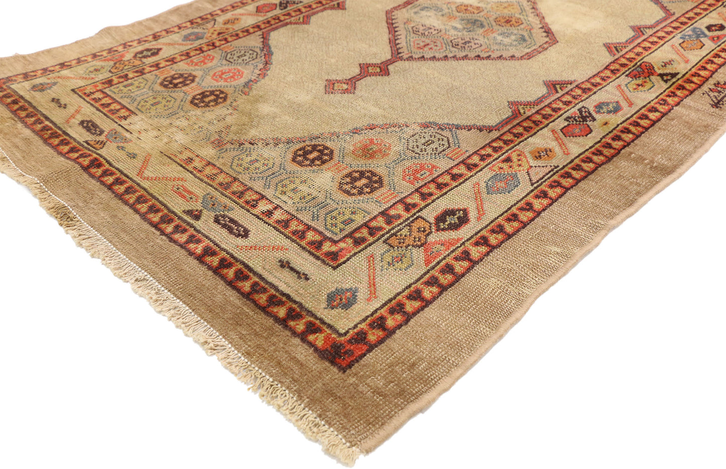 3 x 6 Antique Persian Kurdish Rug 72857