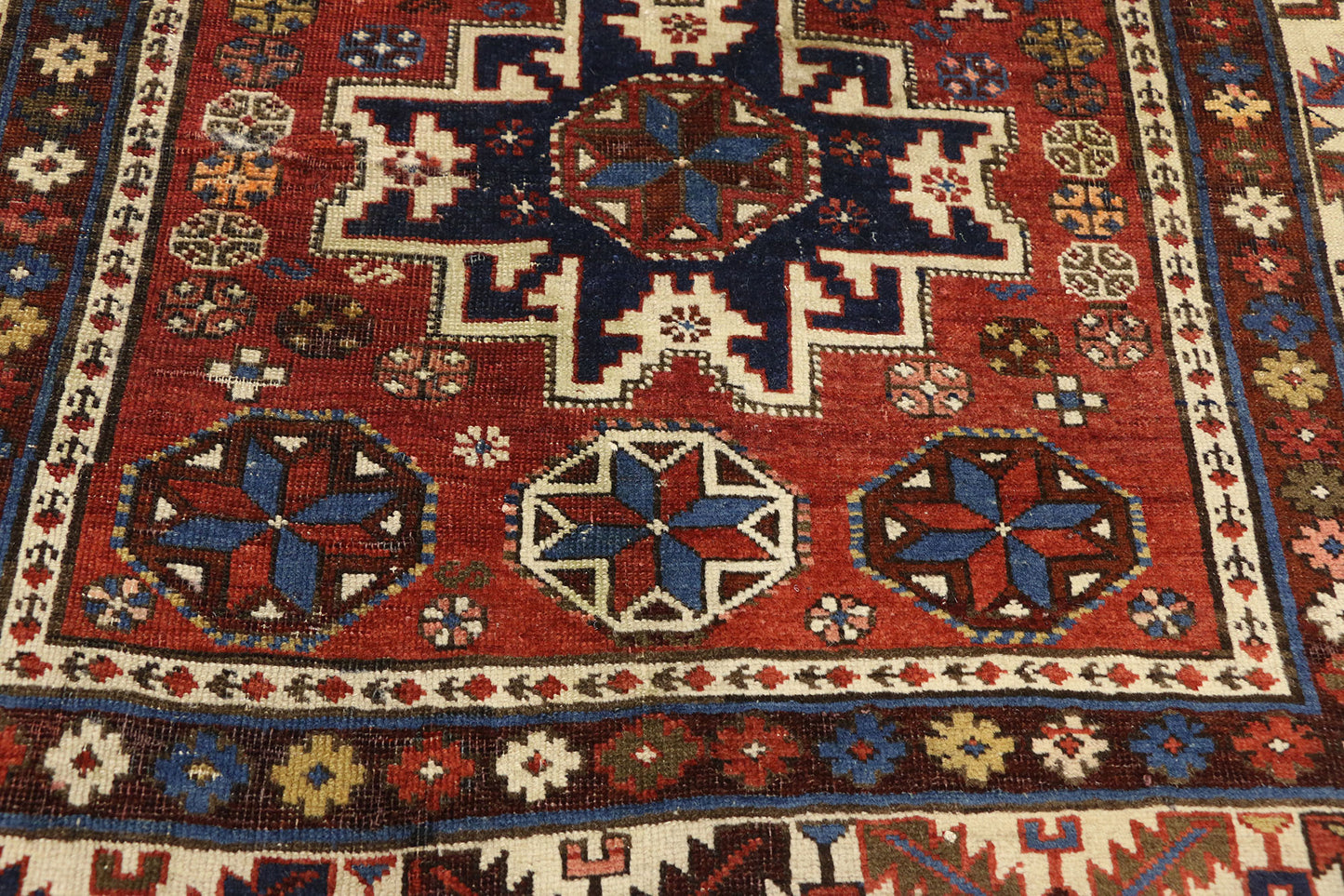 3 x 5 Antique Caucasian Shirvan Rug 72858