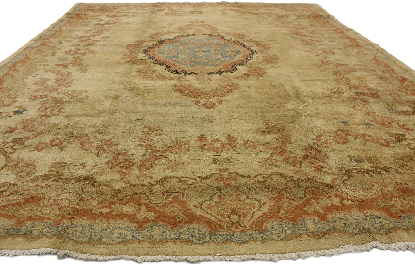 9 x 13 Antique Persian Mahal Rug 72864