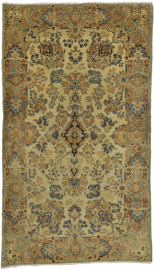 4 x 7 Vintage Persian Kerman Rug 72996
