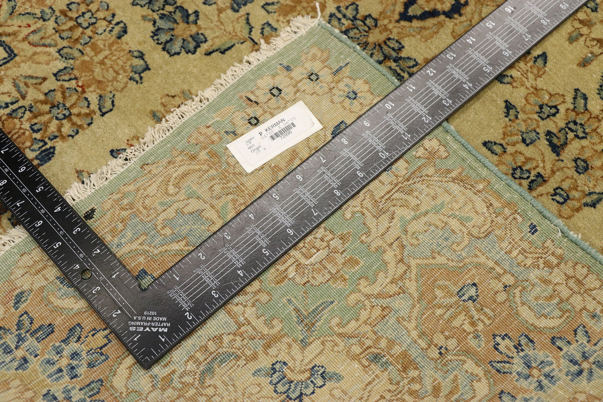 4 x 7 Vintage Persian Kerman Rug 72996