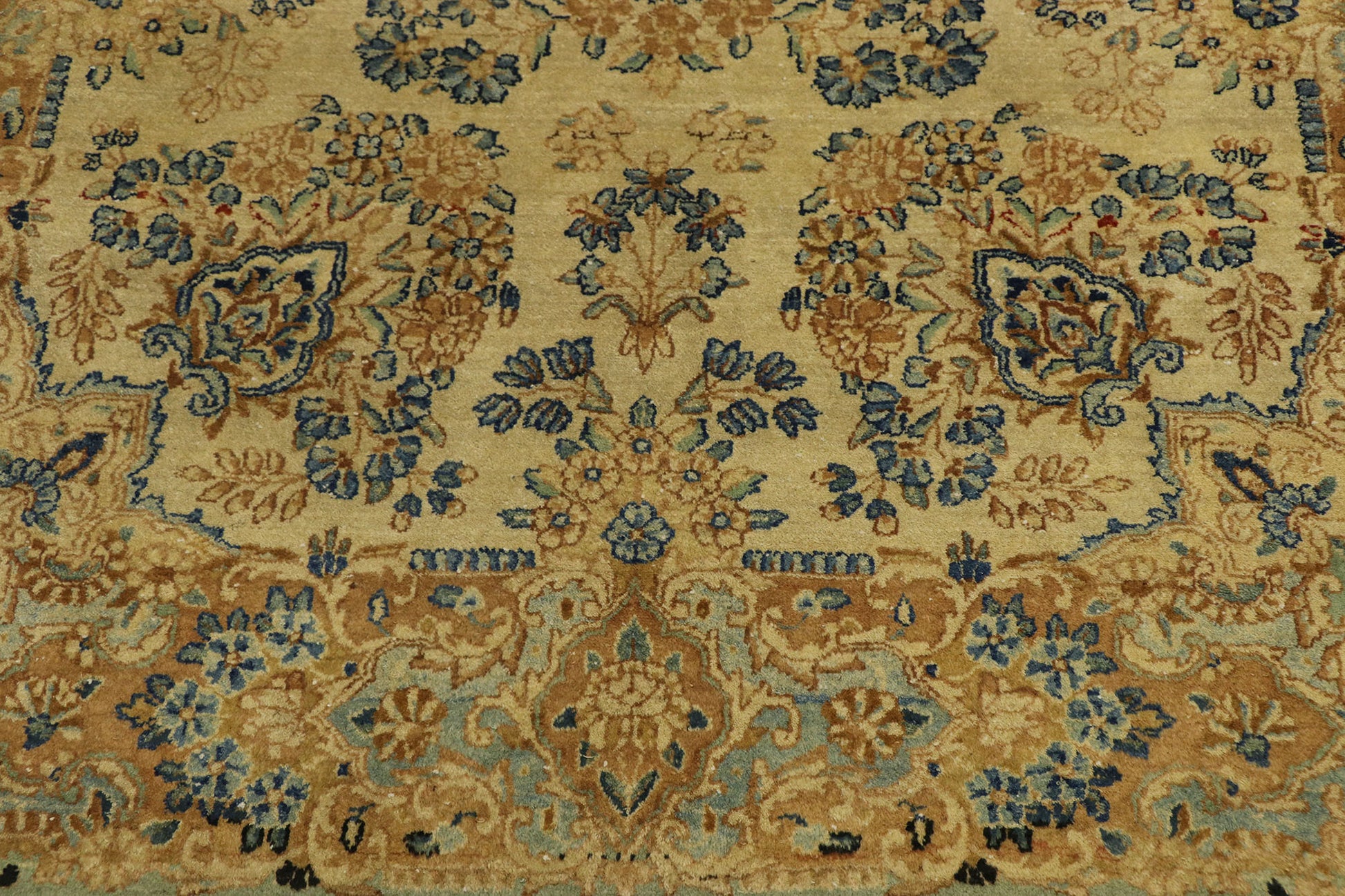 4 x 7 Vintage Persian Kerman Rug 72996