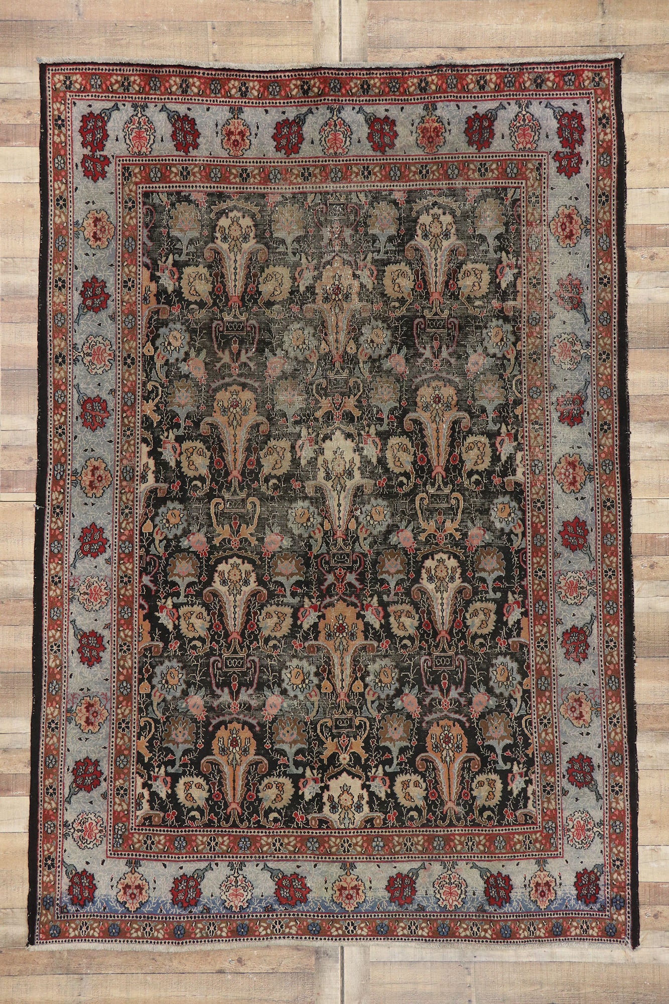 7 x 10 Antique Persian Khorassan Rug 73046