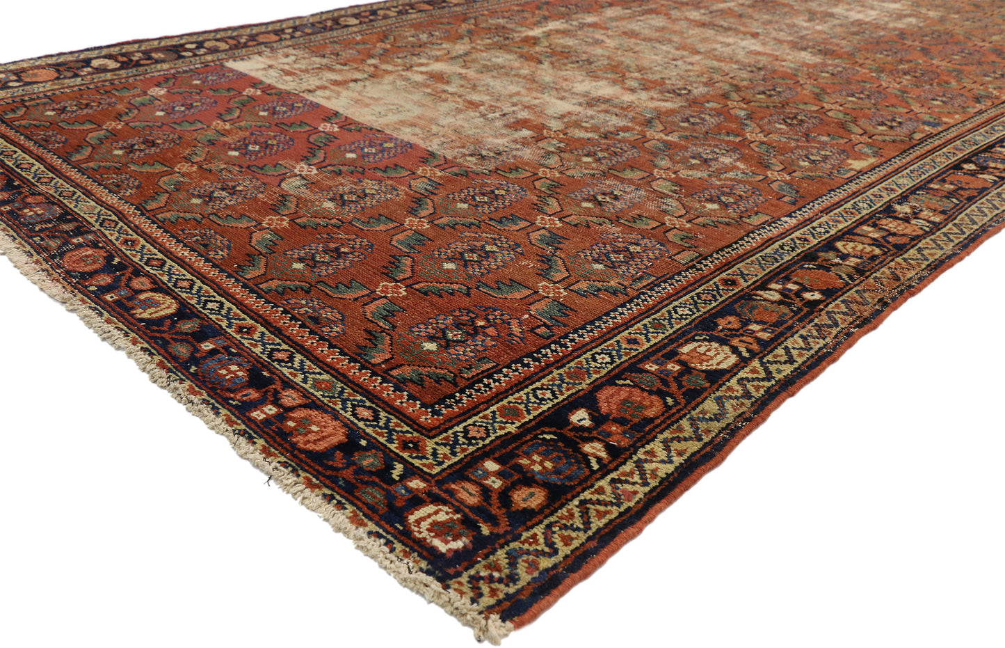 6 x 16 Antique Persian Hamadan Rug 73169
